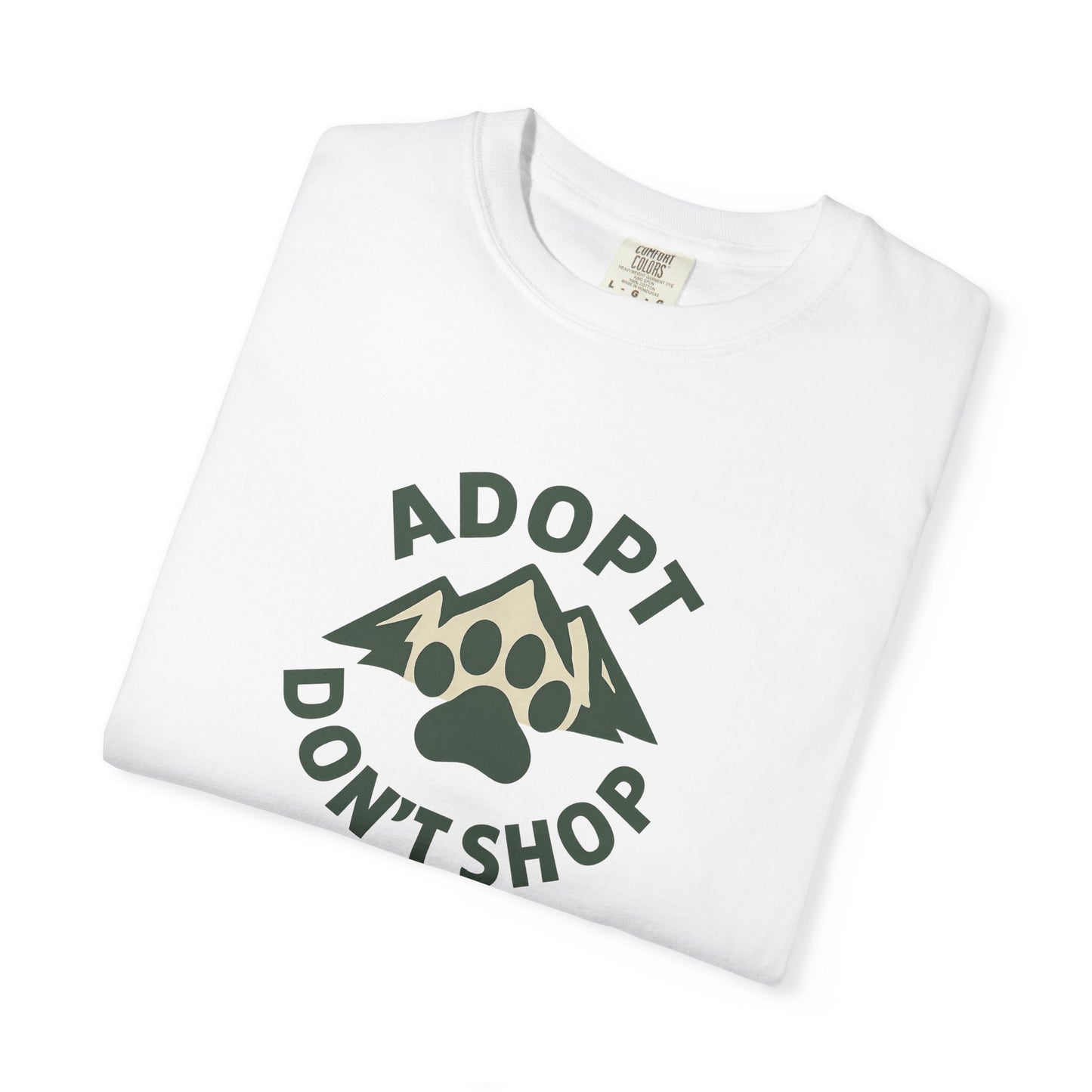 Adopt Don't Shop T-Shirt, Eco-Friendly Tee, Animal Rescue Shirt, Casual Wear, Gift for Pet Lovers, Perfect for Adoption Events