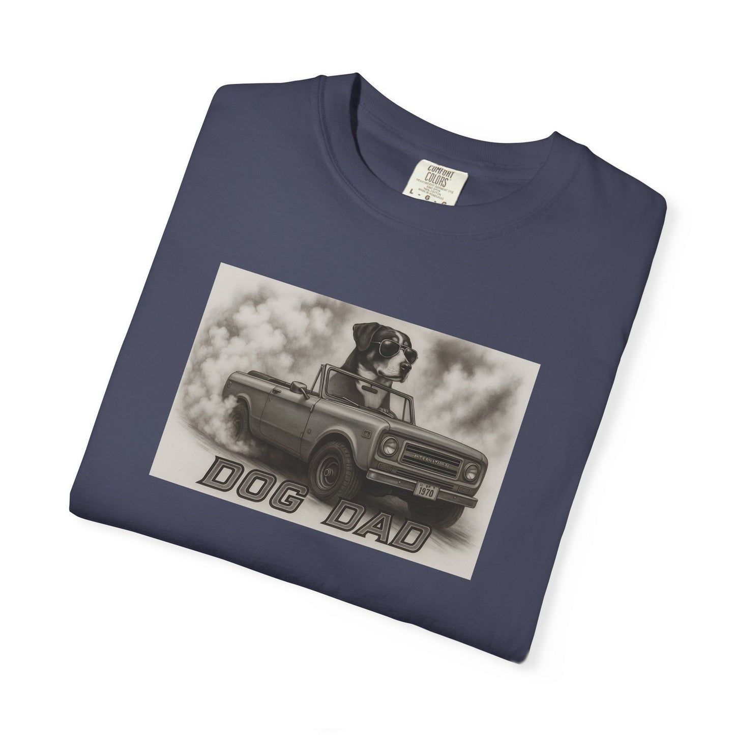 Dog Dad - Swiss Mountain Dog - Cool Dogs in Cool Cars T-Shirt Collection | Funny Dog Lover Apparel for Men