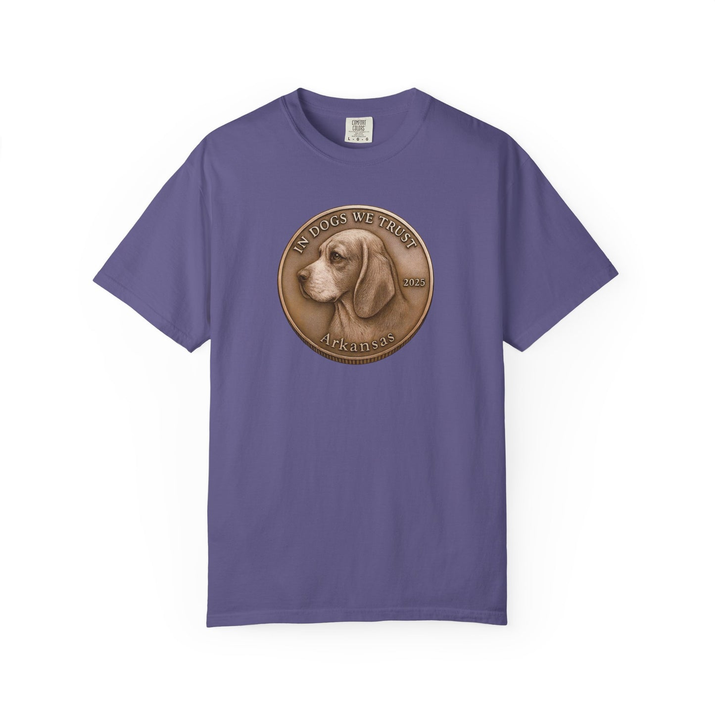 Arkansas State Coin T-Shirt Collection - Proud Dog Breed Illustrations
