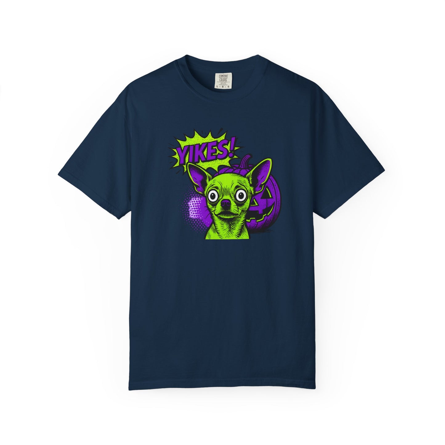 Yikes! Spooky Greens Unisex T-Shirt, Funny Halloween Shirt, Gift for Goth Lovers, Unique Graphic Tee, Statement Top
