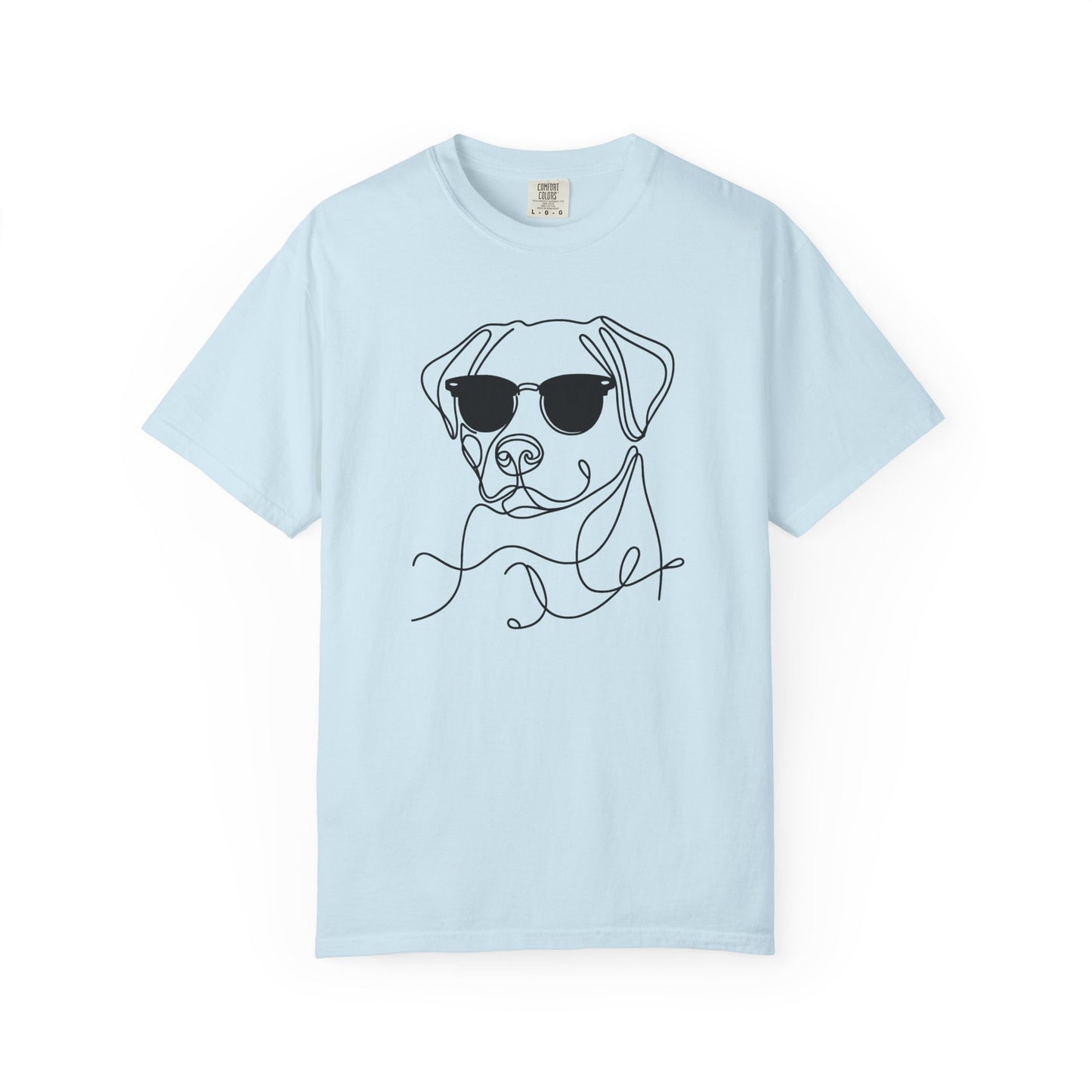 Cool Dog Line Art T-Shirt, Pet Lover Gift, Unisex Tee, Animal Lover Shirt, Casual Wear, Dog Mom Gift, Birthday Present, Dog Themed Apparel