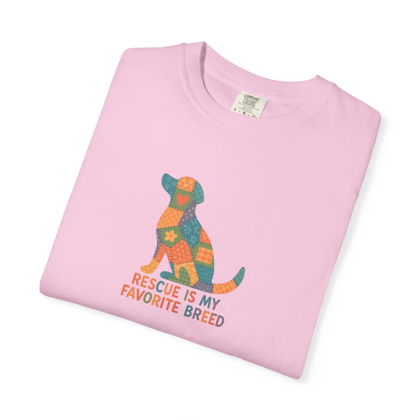 Rescue Is My Favorite Breed Unisex T-Shirt - Dog Lover Gift, Animal Rescue T-shirt, Casual Wear, Pet Adoption Tee, Gift for Dog Owners