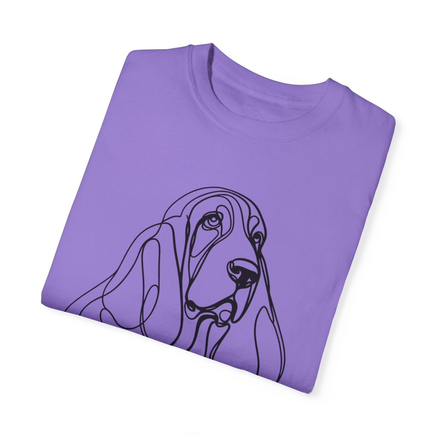 π Low & Loyal β Basset Hound Line Art Tee β Perfect for Dog Lovers