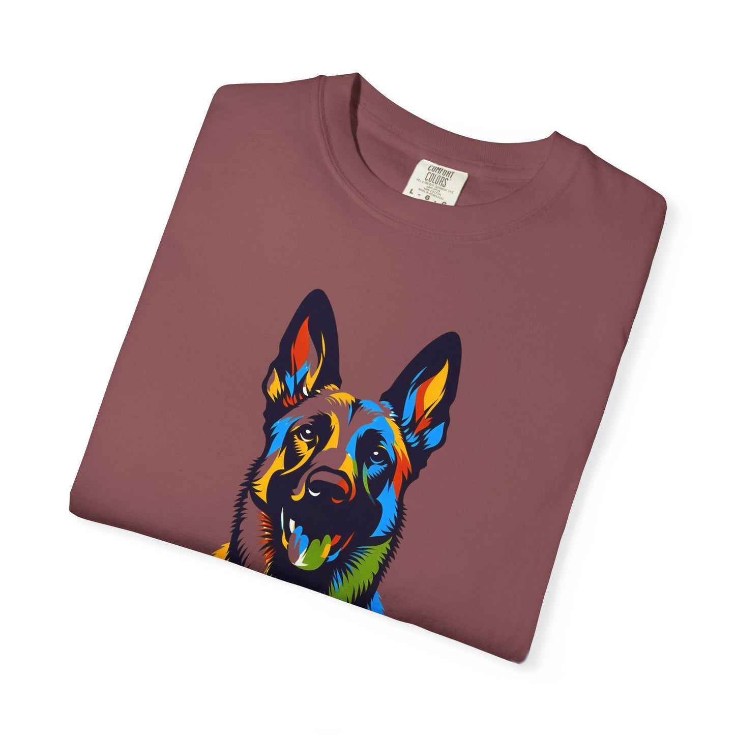 Colorful Belgium Malinois Art Unisex T-Shirt - Perfect for Pet Lovers