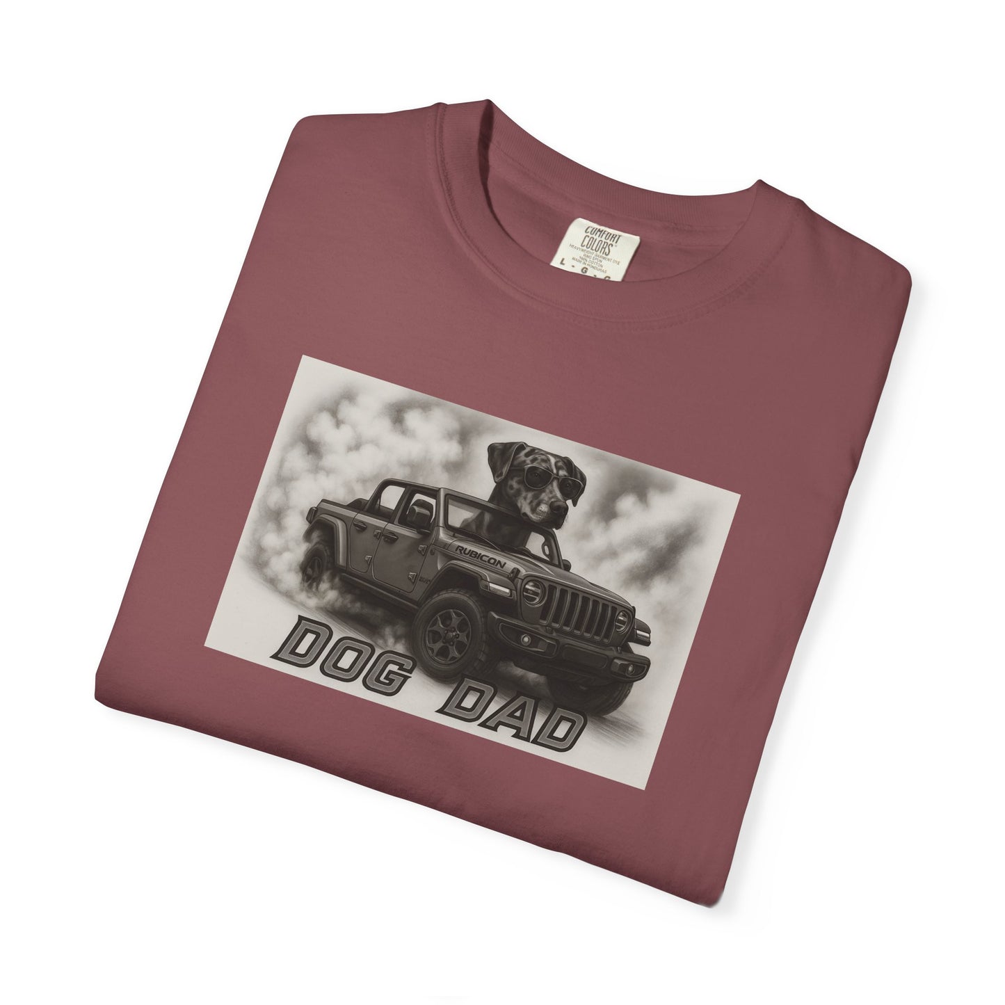 Dog Dad - Catahoula - Cool Dogs in Cool Cars T-Shirt Collection | Funny Dog Lover Apparel for Men