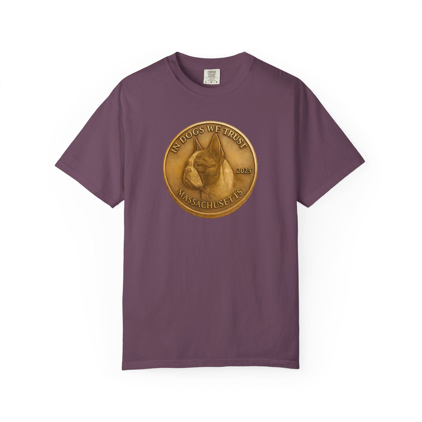 Massachusetts State Coin T-Shirt Collection - Proud Dog Breed Illustrations
