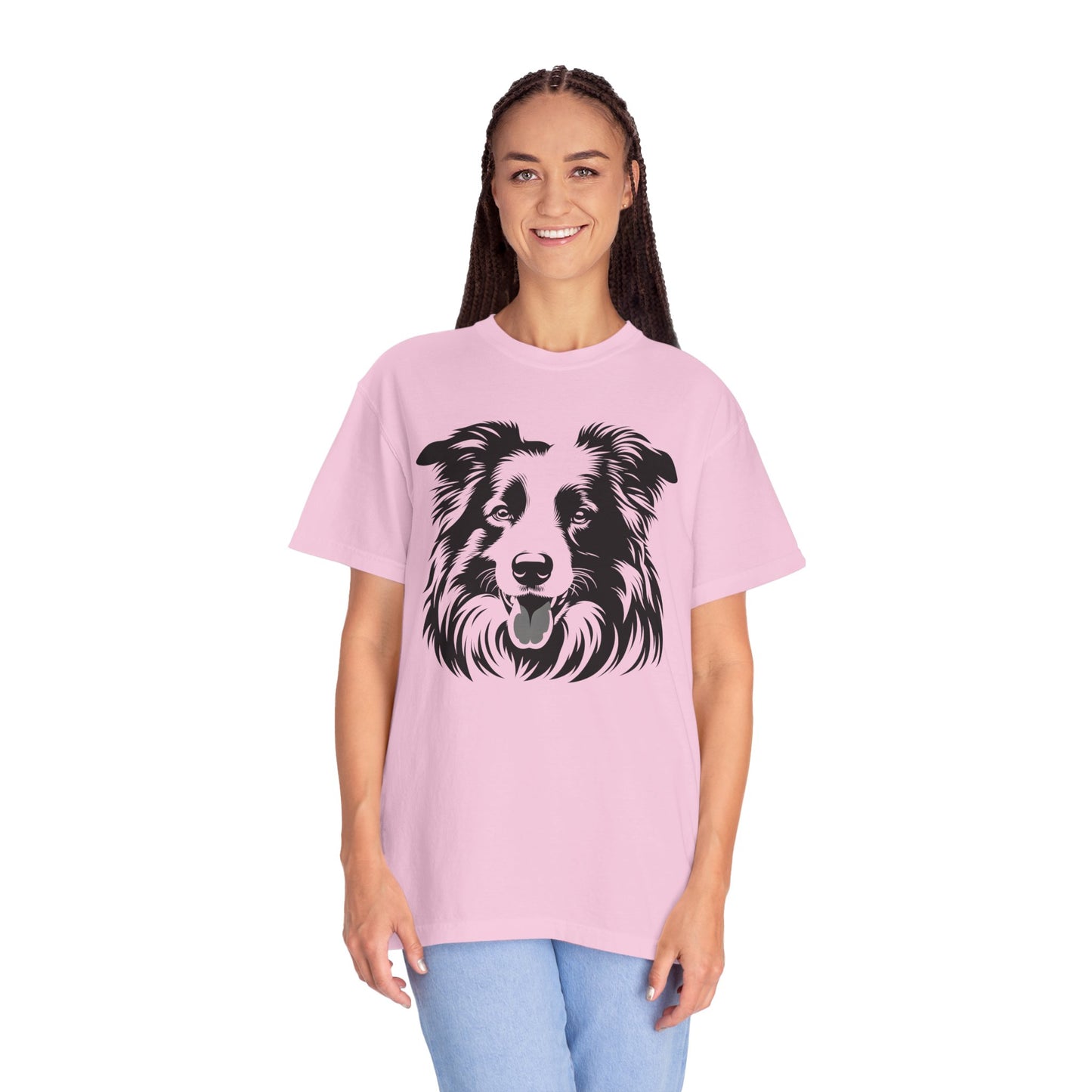 🖤 The Classic Collie – B/W Art Border Collie Tee - Perfect Gift for Dog Lovers