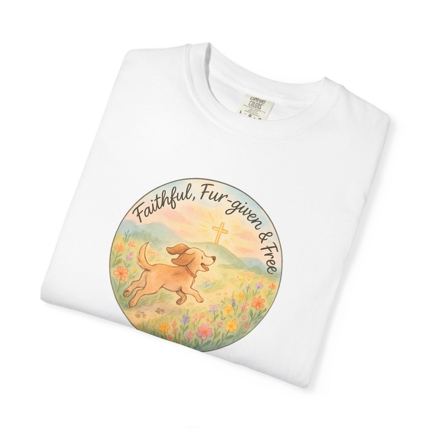 Faithful Dog Lover T-Shirt, Garment-Dyed Tee, Perfect Gift for Dog Owners, Pet Lovers, Animal Rescue Advocates, Casual Wear
