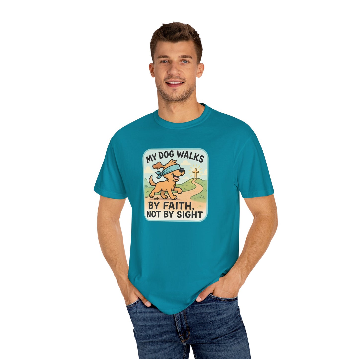 Faith-Inspired Dog Lover T-Shirt, Pet Owner Gifts, Cute Dog Apparel, Faith and Pets Merchandise, Casual Summer Wear