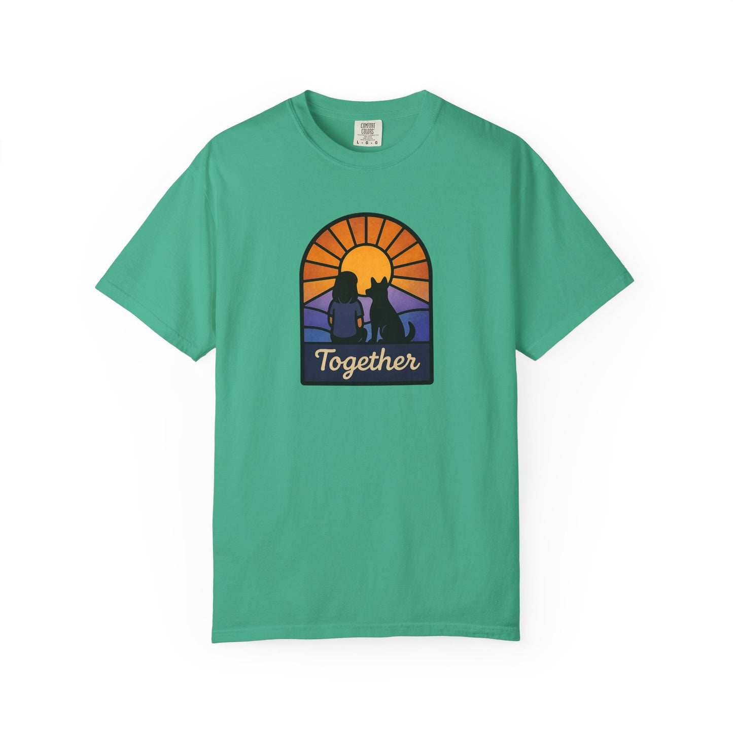 Together Sunset Graphic T-Shirt, Unisex Tee for Families, Casual Wear, Gift for Nature Lovers, Summer Vibe Apparel, Retro Style Shirt
