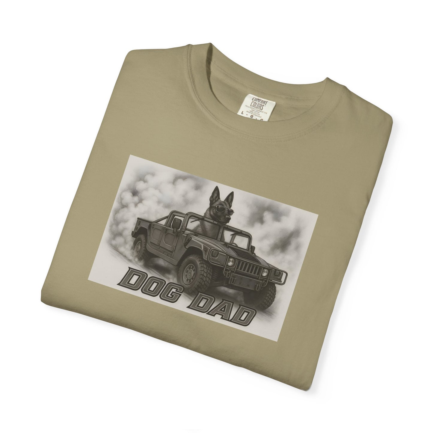 Dog Dad - Belgium Malinois - Cool Dogs in Cool Cars T-Shirt Collection | Funny Dog Lover Apparel for Men