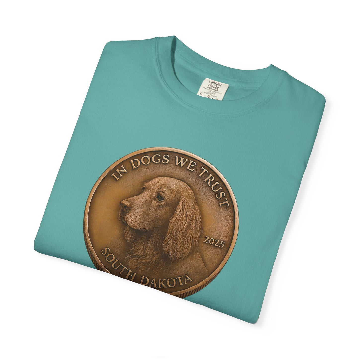 South Dakota State Coin T-Shirt Collection - Proud Dog Breed Illustrations