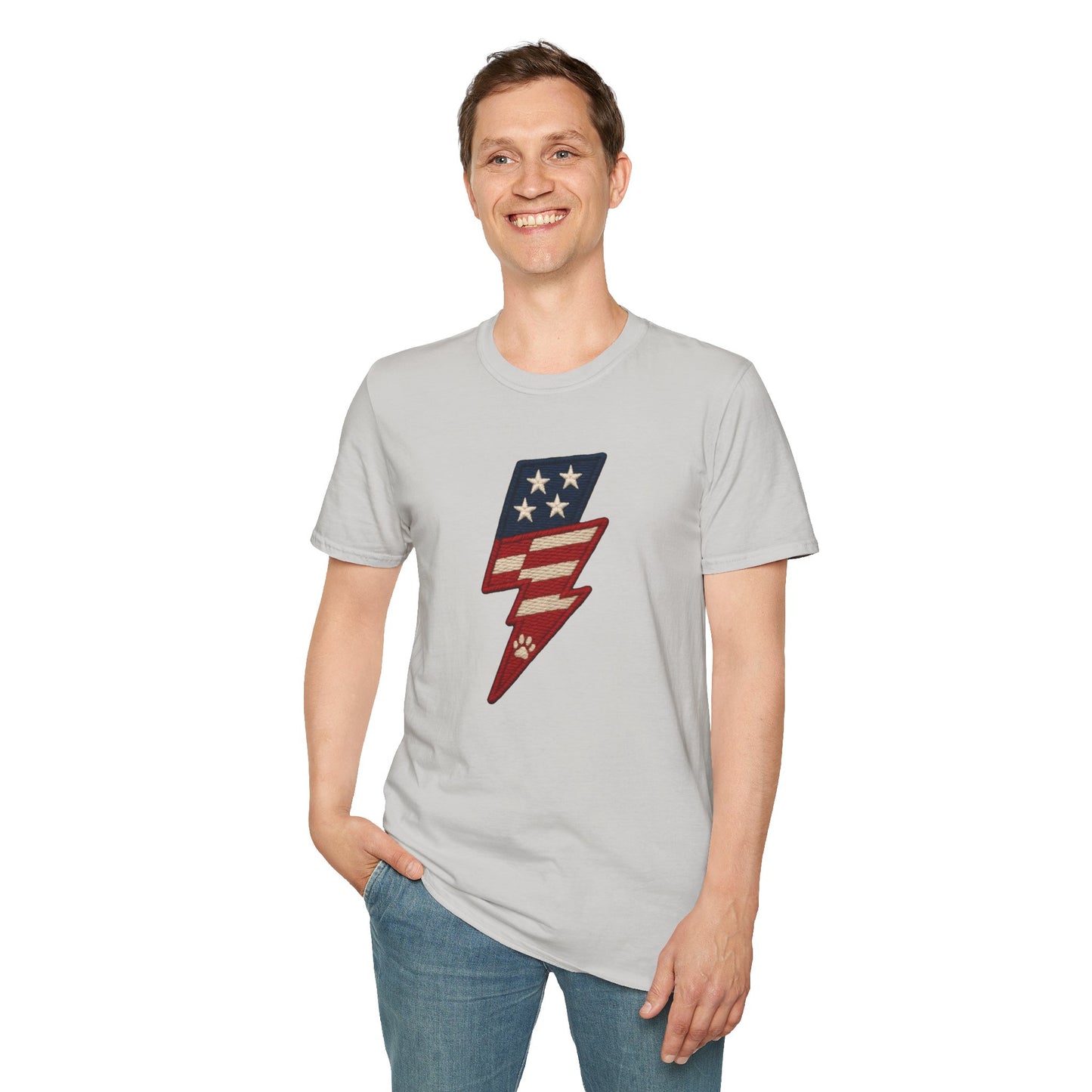 Patriotic Unisex T-Shirt with Flag Design, USA Pride Shirt, Everyday Wear, 4th of July Gift, Casual Style, American Flag Tee