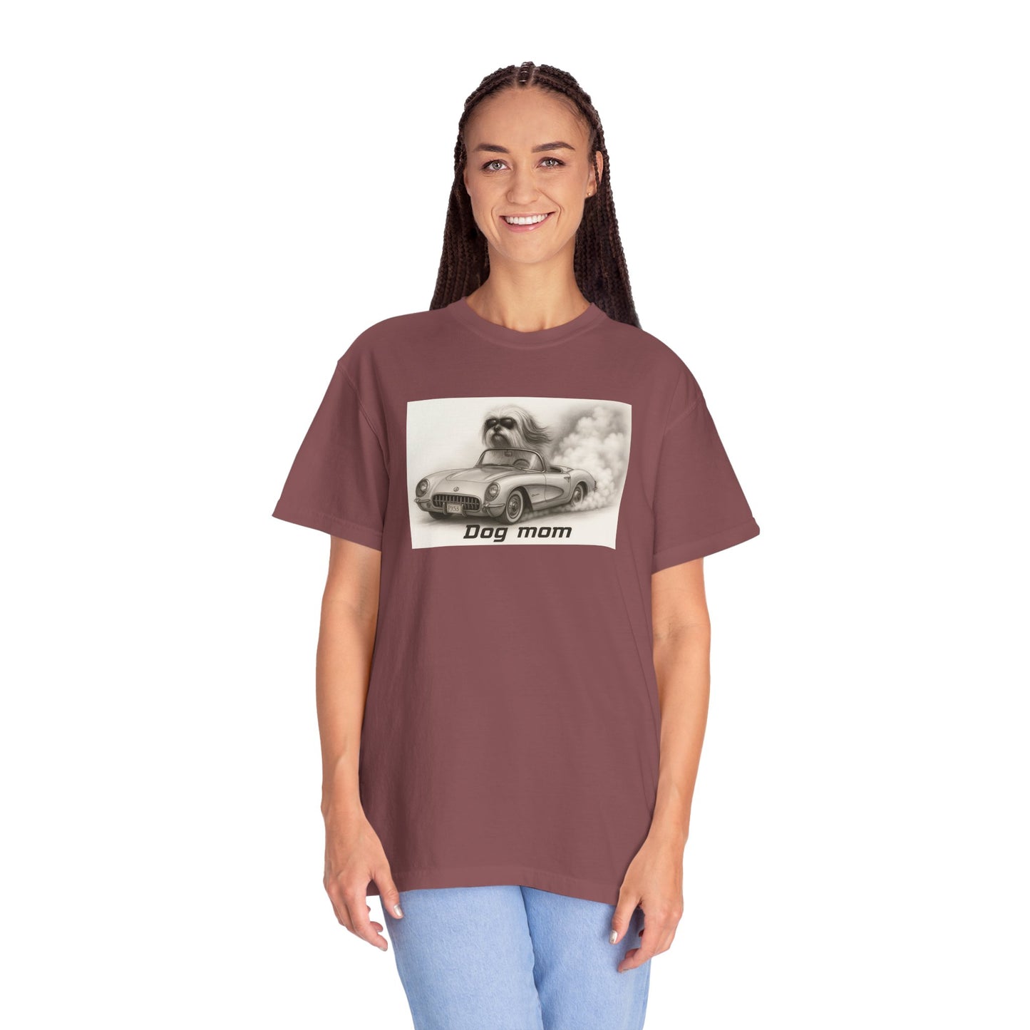 Dog Mom - Lhasa Apso- “Cool Dogs in Cool Cars” T-Shirt Collection! 🐶🚗