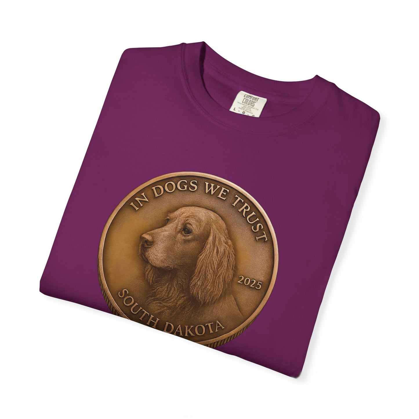 South Dakota State Coin T-Shirt Collection - Proud Dog Breed Illustrations