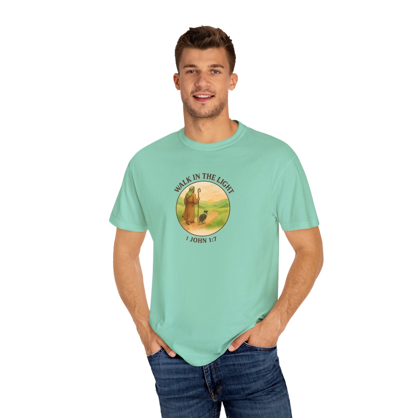 Walk in the light T-Shirt, Casual Fashion Tee, Motivational Gift, Unisex Graphic Tee, Perfect for Gifts and Celebrations