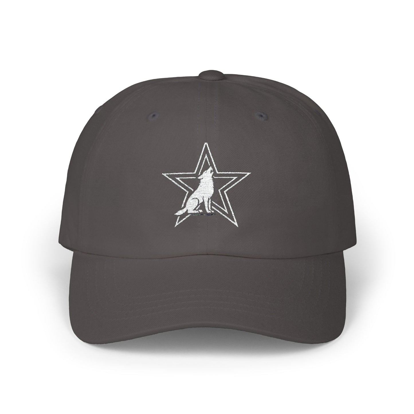 Dad Cap - Patriotic Wolf Star Design