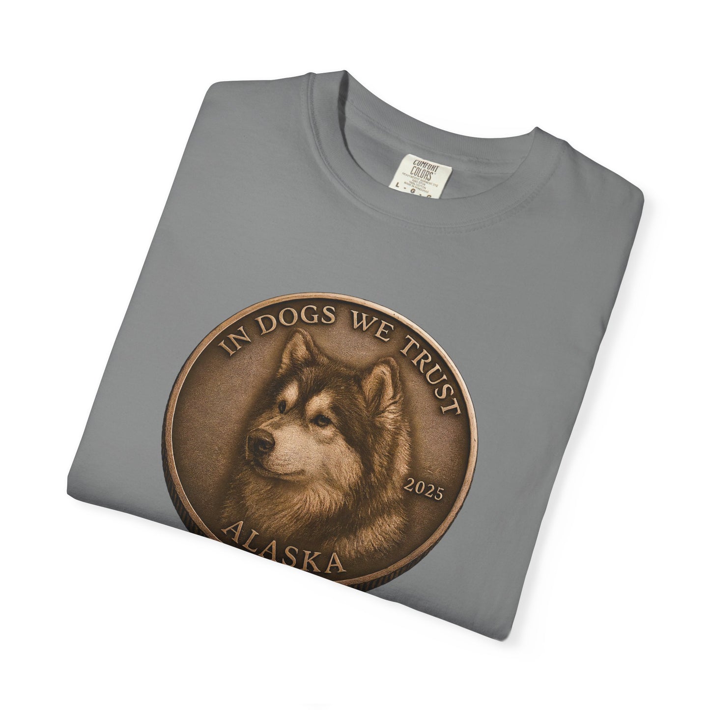 Alaska State Coin T-Shirt Collection - Proud Dog Breed Illustrations