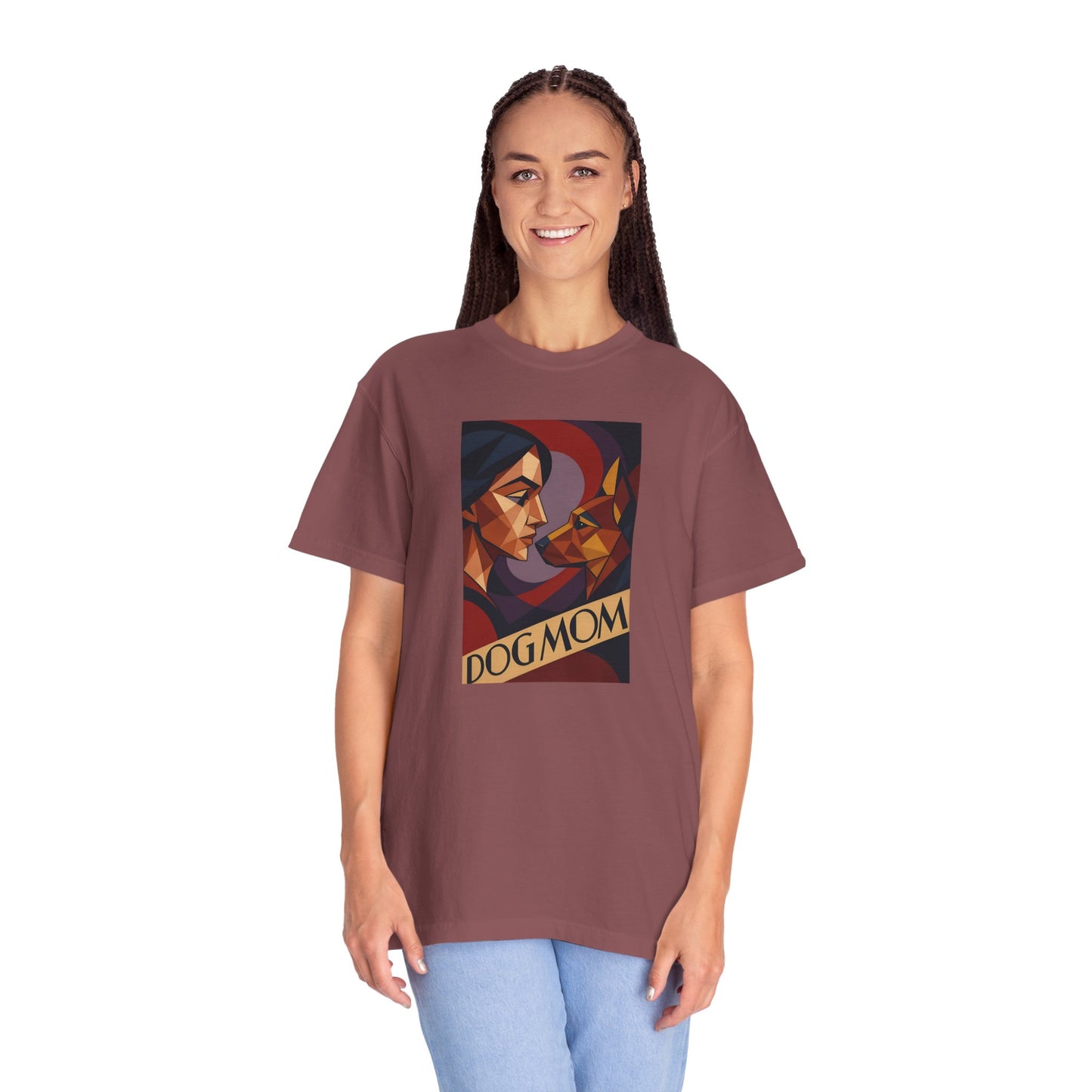 Dog Mom Graphic T-Shirt, Perfect Gift for Pet Lovers, Animal Lover Tee, Birthday Gift for Mom, Comfortable Casual Wear, Everyday Style