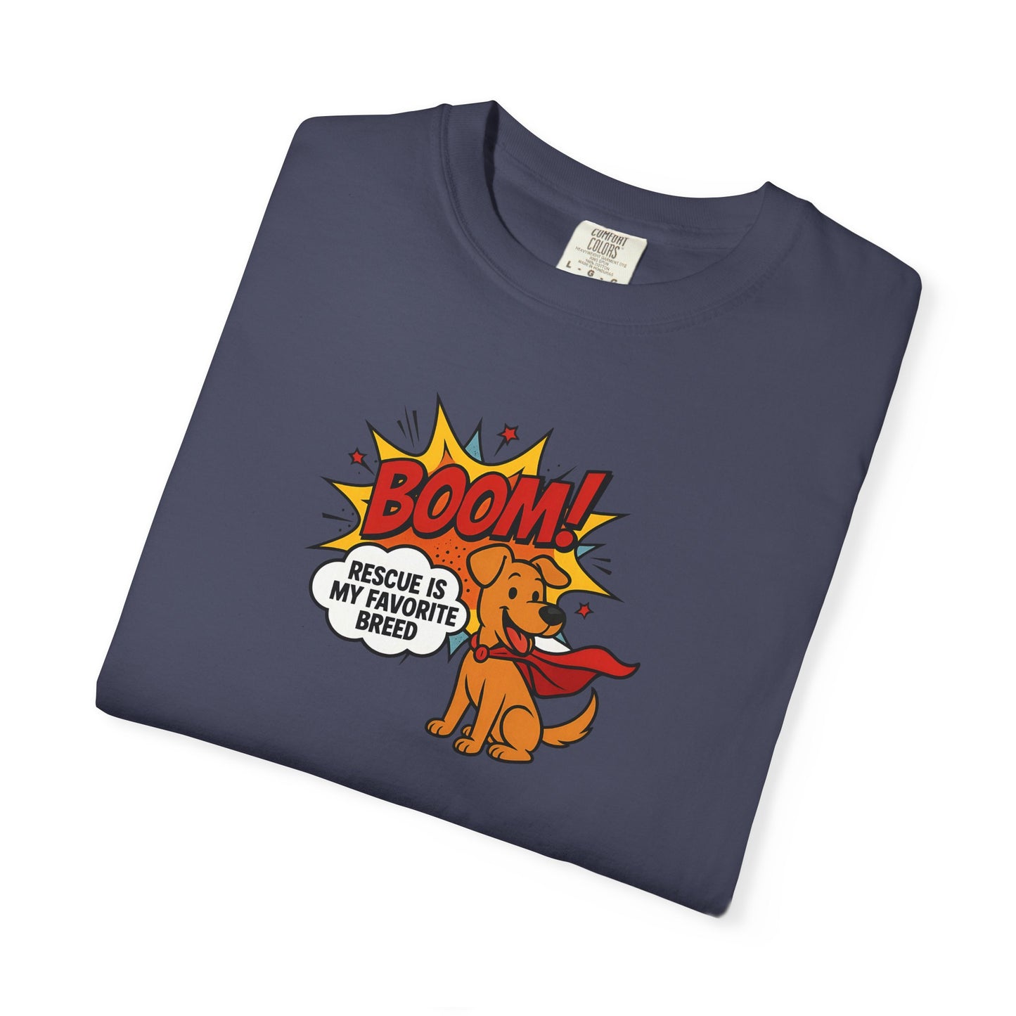 Superhero Dog Rescue T-Shirt | Fun Graphic Tee, Gift for Dog Lovers, Casual Wear, Pet Lover Shirt, Birthday Present, Animal Apparel