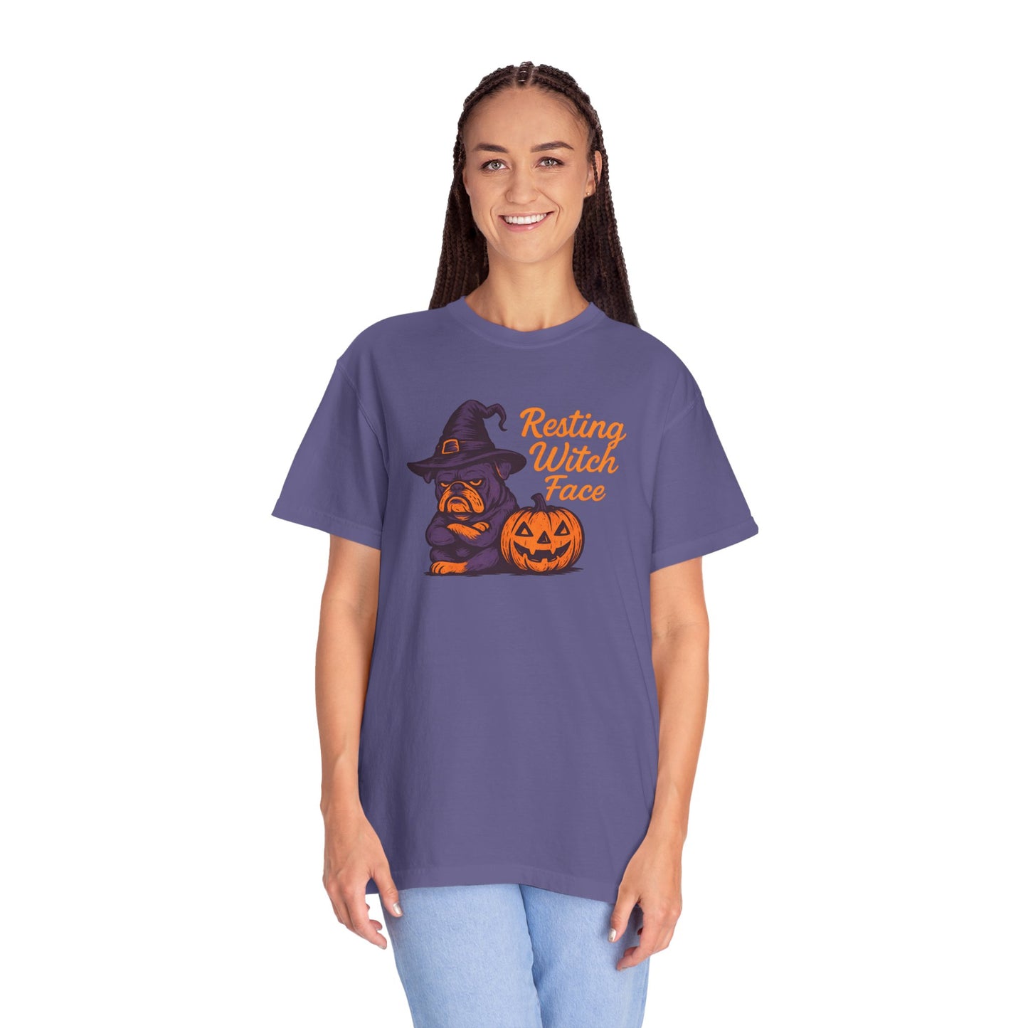 Halloween Witch T-Shirt, Funny Resting Witch Face Tee, Unisex Halloween Apparel, Spooky Season Shirt, Fall Festive Wear