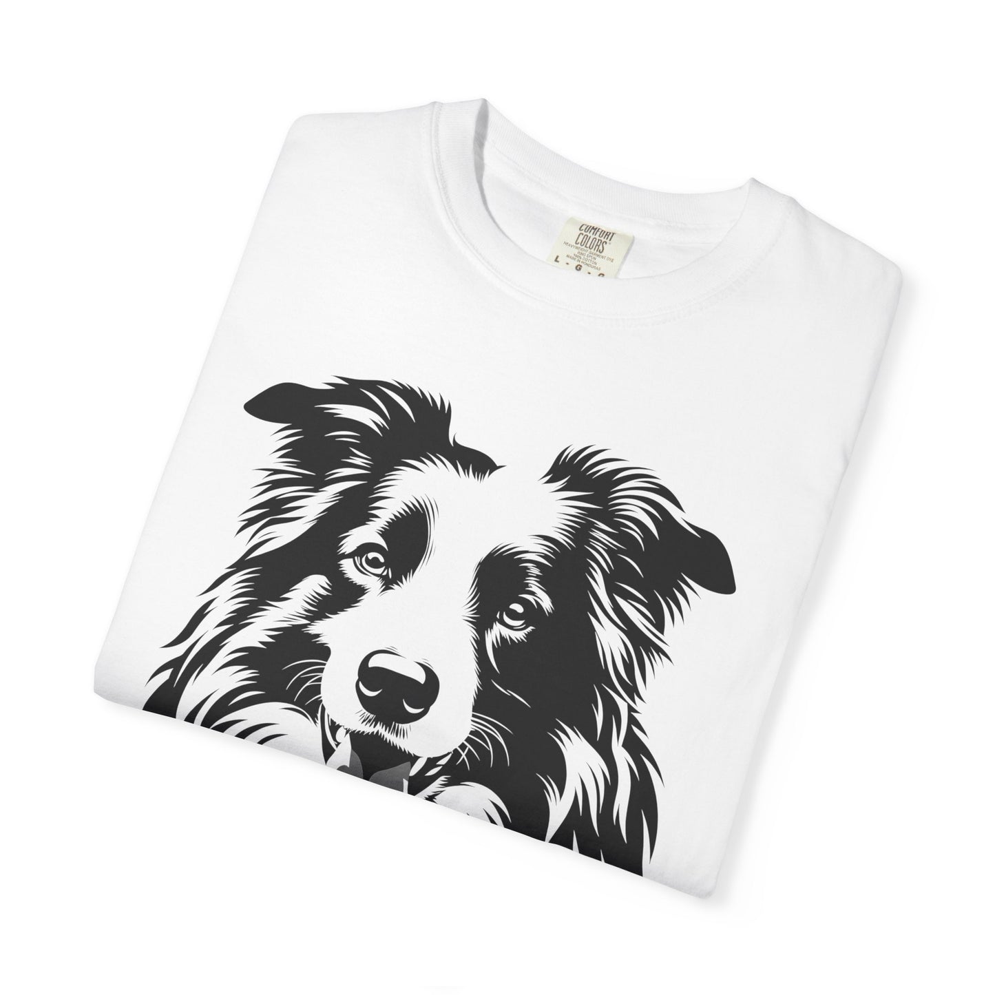 🖤 The Classic Collie – B/W Art Border Collie Tee - Perfect Gift for Dog Lovers
