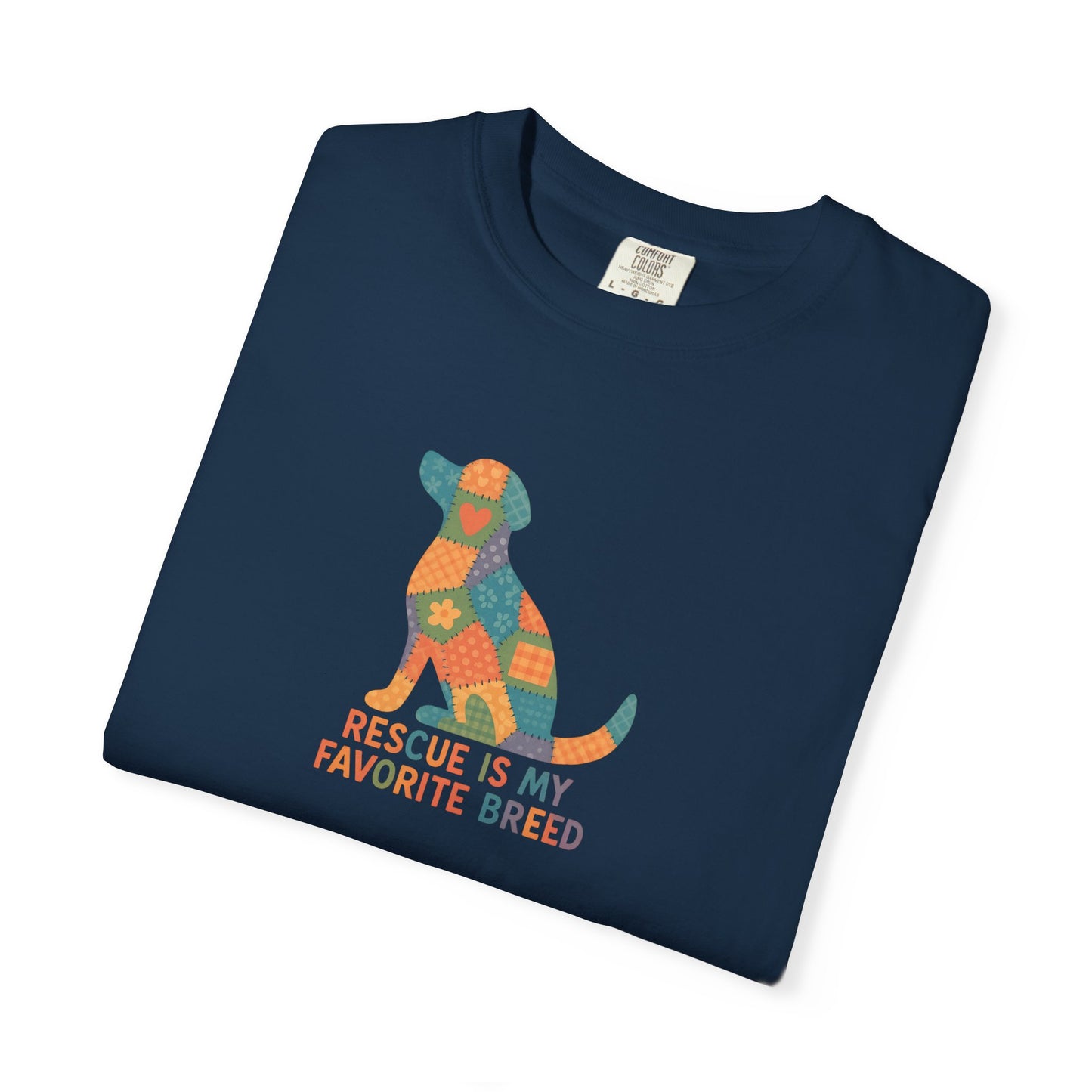 Rescue Is My Favorite Breed Unisex T-Shirt - Dog Lover Gift, Animal Rescue T-shirt, Casual Wear, Pet Adoption Tee, Gift for Dog Owners