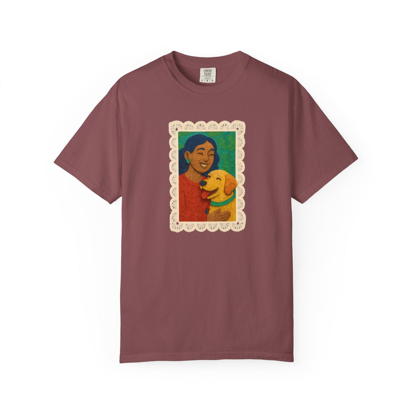 Dog Mom T-shirt - Unisex Garment-Dyed Tee for Dog Lovers