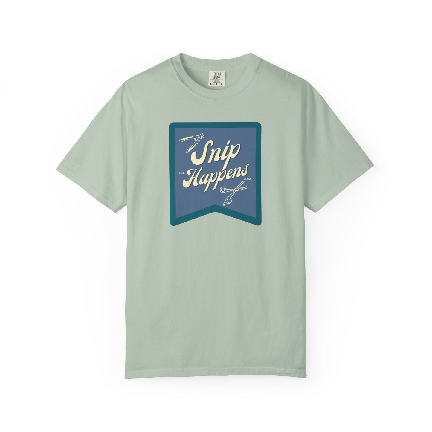 Snip Happens Unisex Garment-Dyed T-Shirt - Fun & Casual Apparel for Stitching Lovers