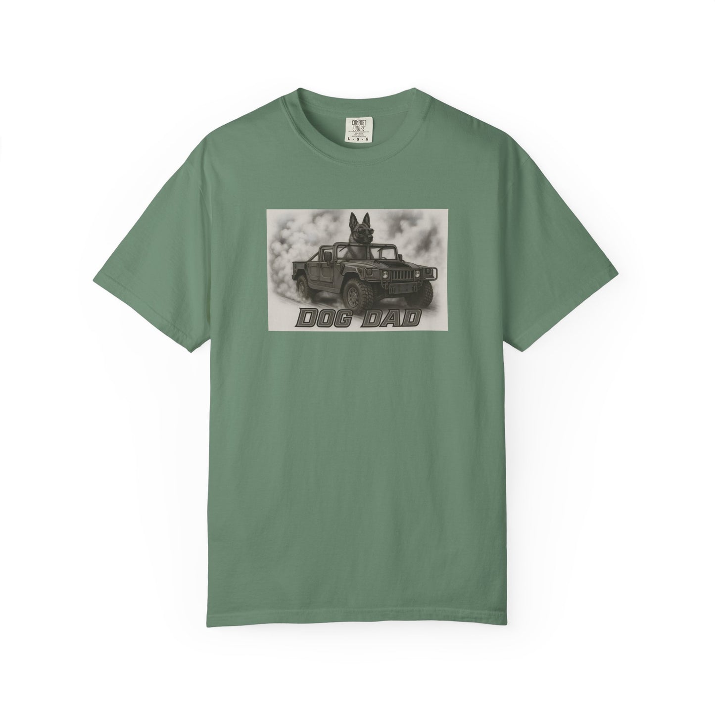 Dog Dad - Belgium Malinois - Cool Dogs in Cool Cars T-Shirt Collection | Funny Dog Lover Apparel for Men