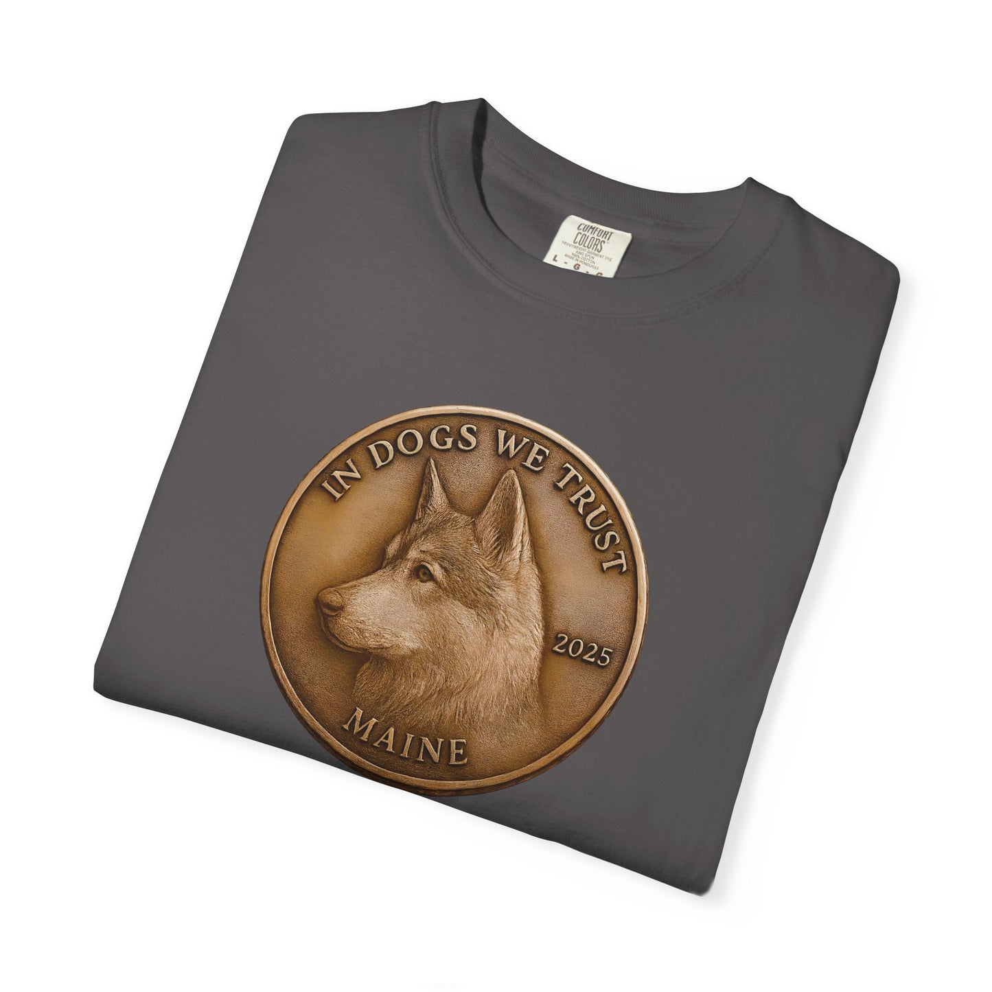 Maine State Coin T-Shirt Collection - Proud Dog Breed Illustrations