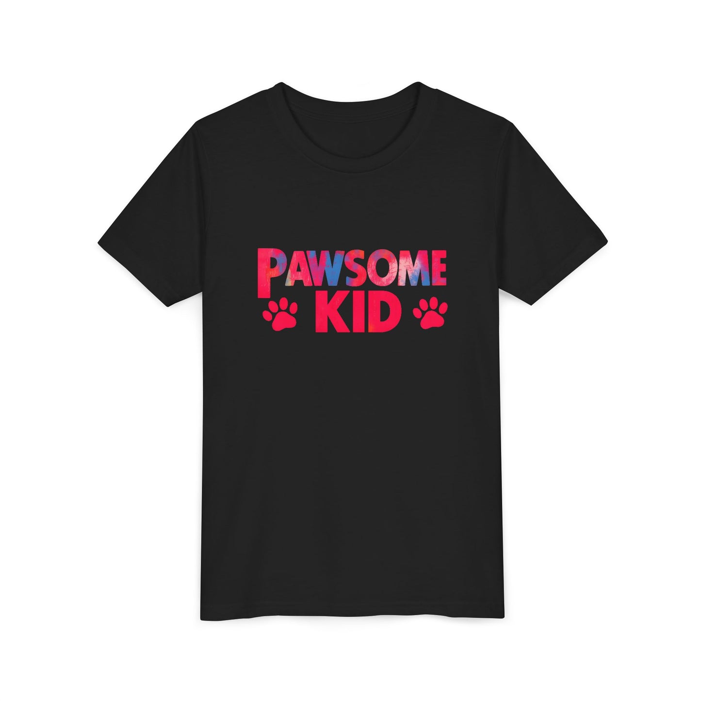 Pawsome Kid Tee, Youth Short Sleeve T-Shirt for Animal Lovers, Fun Gift for Kids Birthday, Pet Lovers Apparel, Cute Animal Shirt