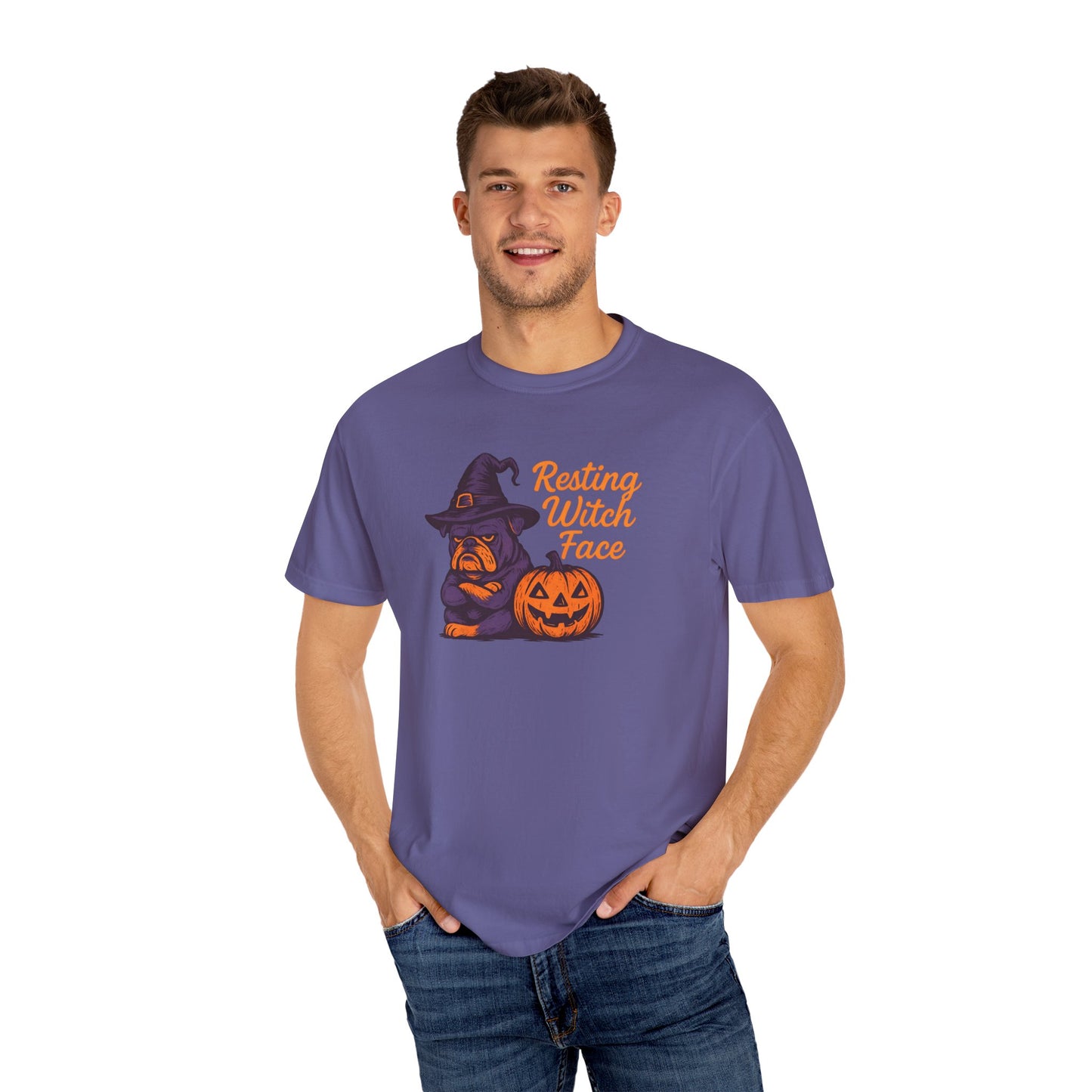 Halloween Witch T-Shirt, Funny Resting Witch Face Tee, Unisex Halloween Apparel, Spooky Season Shirt, Fall Festive Wear