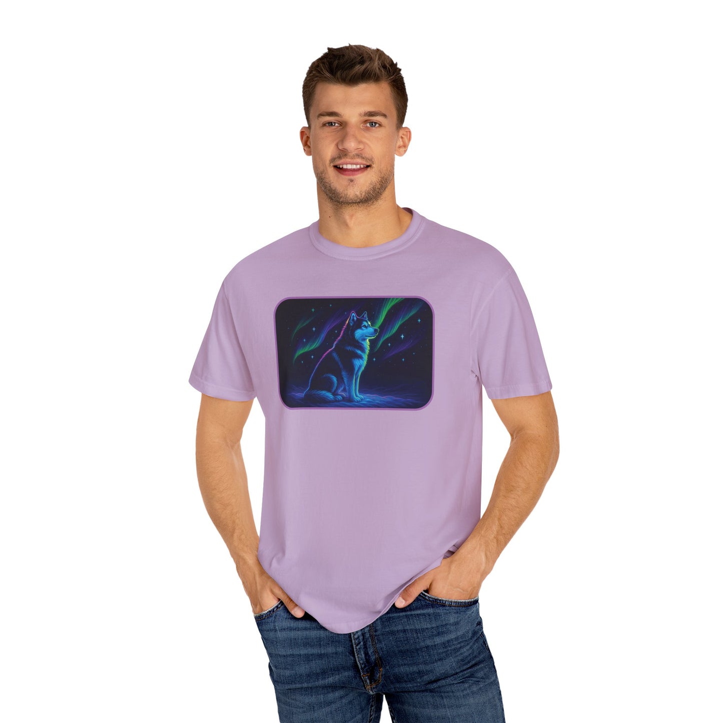 Alaskan Malamute Northern Lights T-shirt