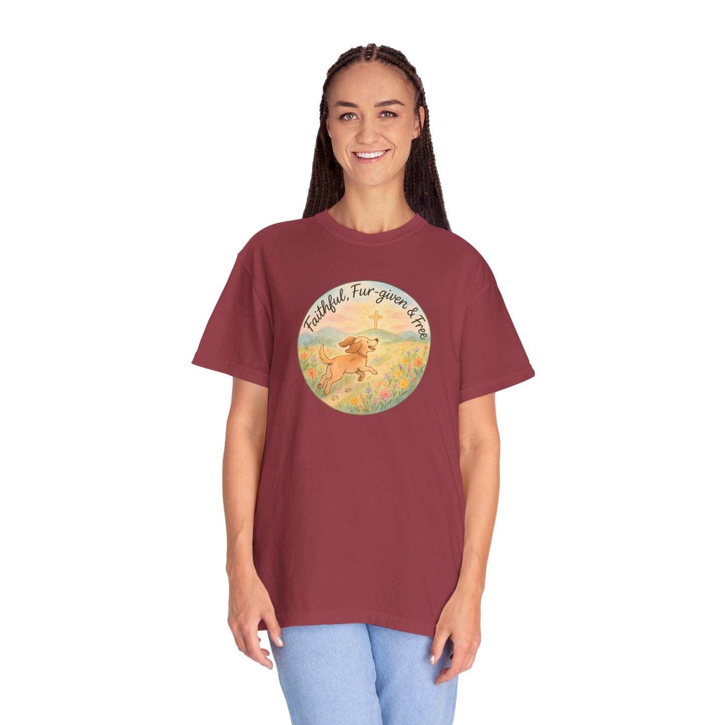 Faithful Dog Lover T-Shirt, Garment-Dyed Tee, Perfect Gift for Dog Owners, Pet Lovers, Animal Rescue Advocates, Casual Wear