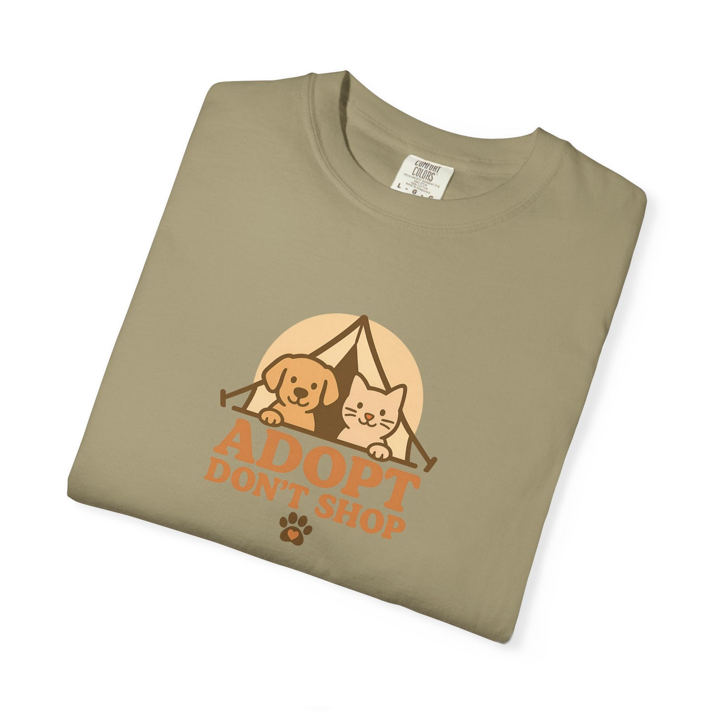Adopt Don't Shop T-Shirt, Eco-Friendly Tee, Animal Rescue Shirt, Casual Wear, Gift for Pet Lovers, Perfect for Adoption Events