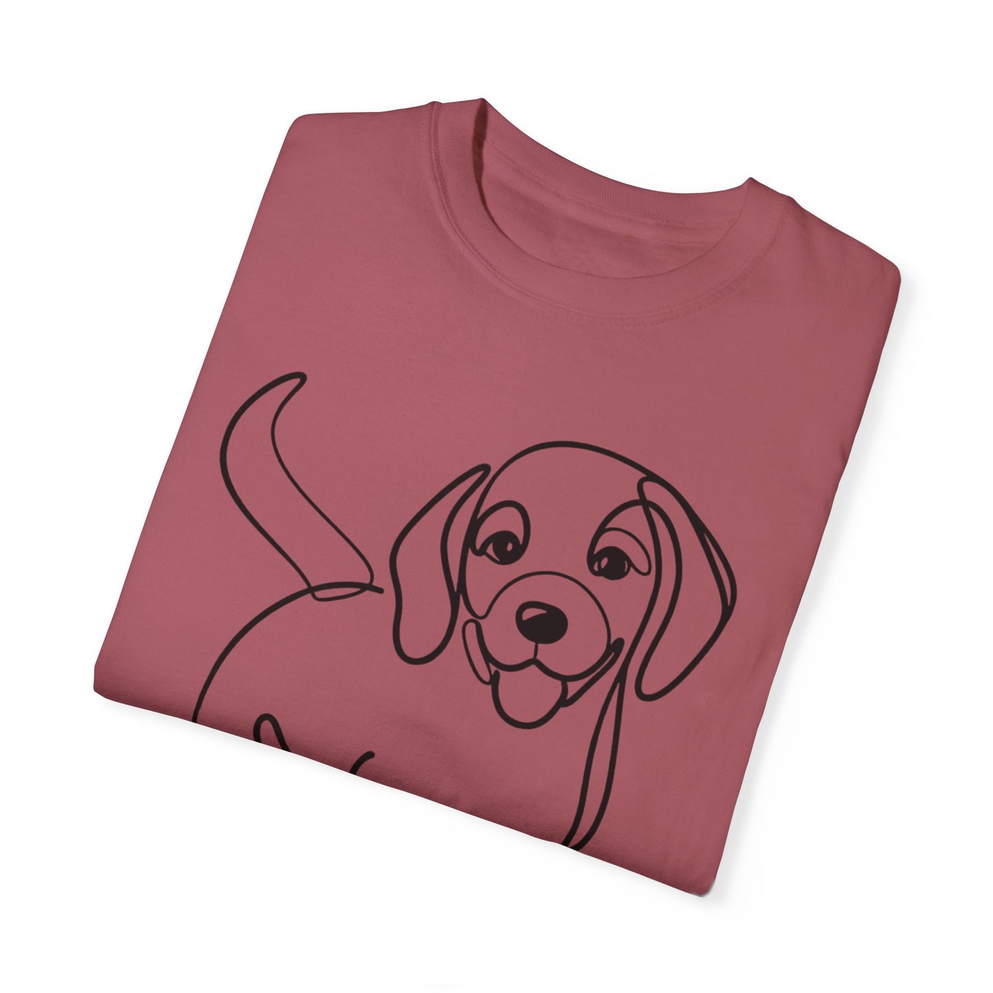 I๐ถ Nose First โ Minimalist Beagle Line Art Tee - Perfect for Dog Lovers