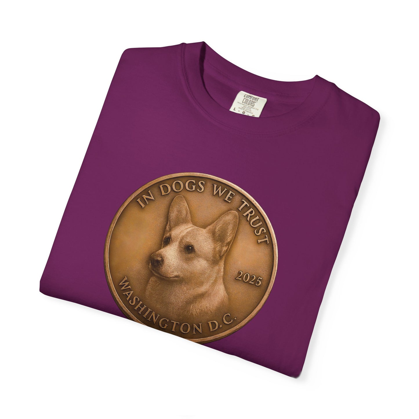 Washington DC State Coin T-Shirt Collection - Proud Dog Breed Illustrations