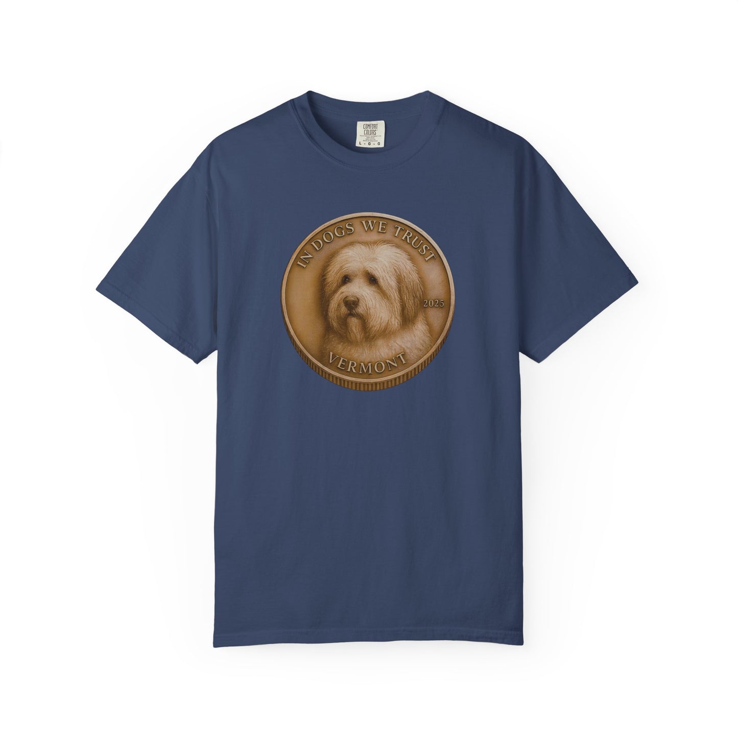 Vermont State Coin T-Shirt Collection - Proud Dog Breed Illustrations