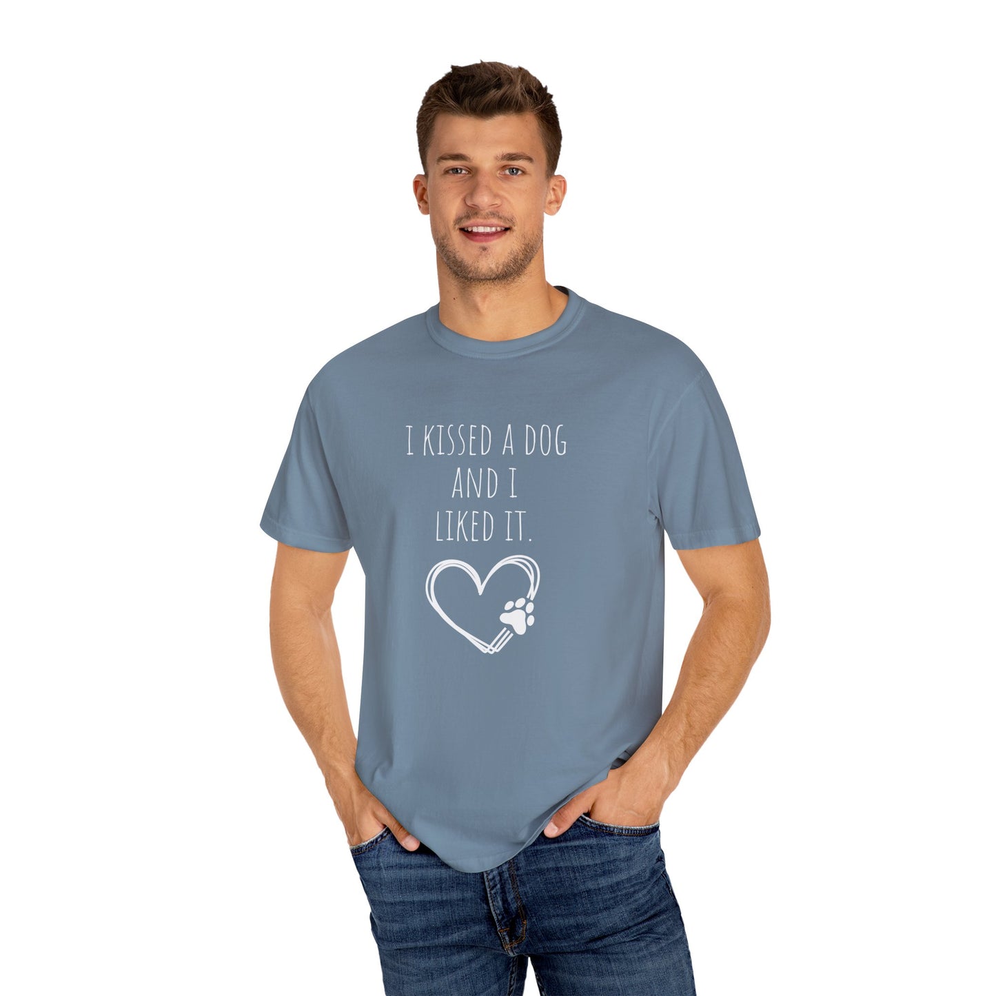 I Kissed a Dog Unisex T-Shirt - Cute Dog Lover Gift