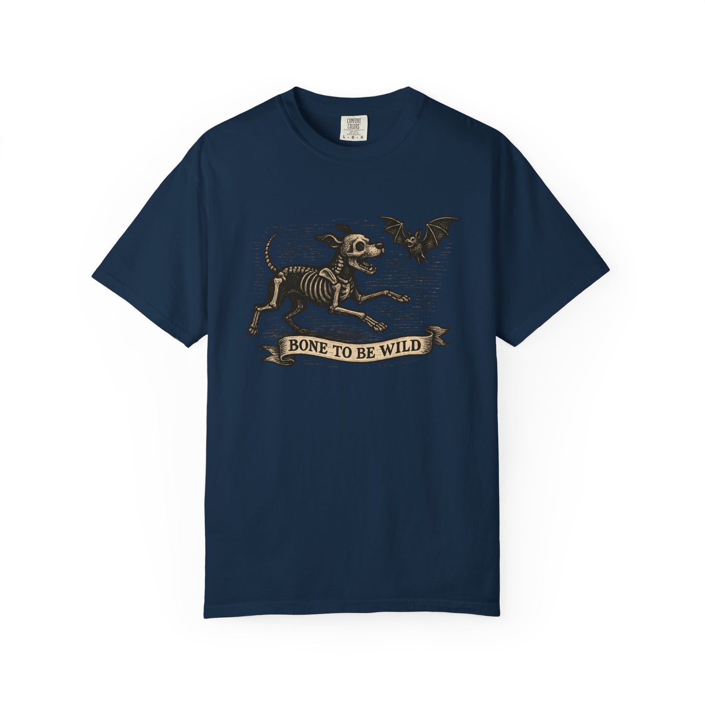 Bone To Be Wild Dog T-Shirt, Unisex Pet Lover Shirt, Halloween Tee, Funny Dog Apparel, Gift for Animal Lovers