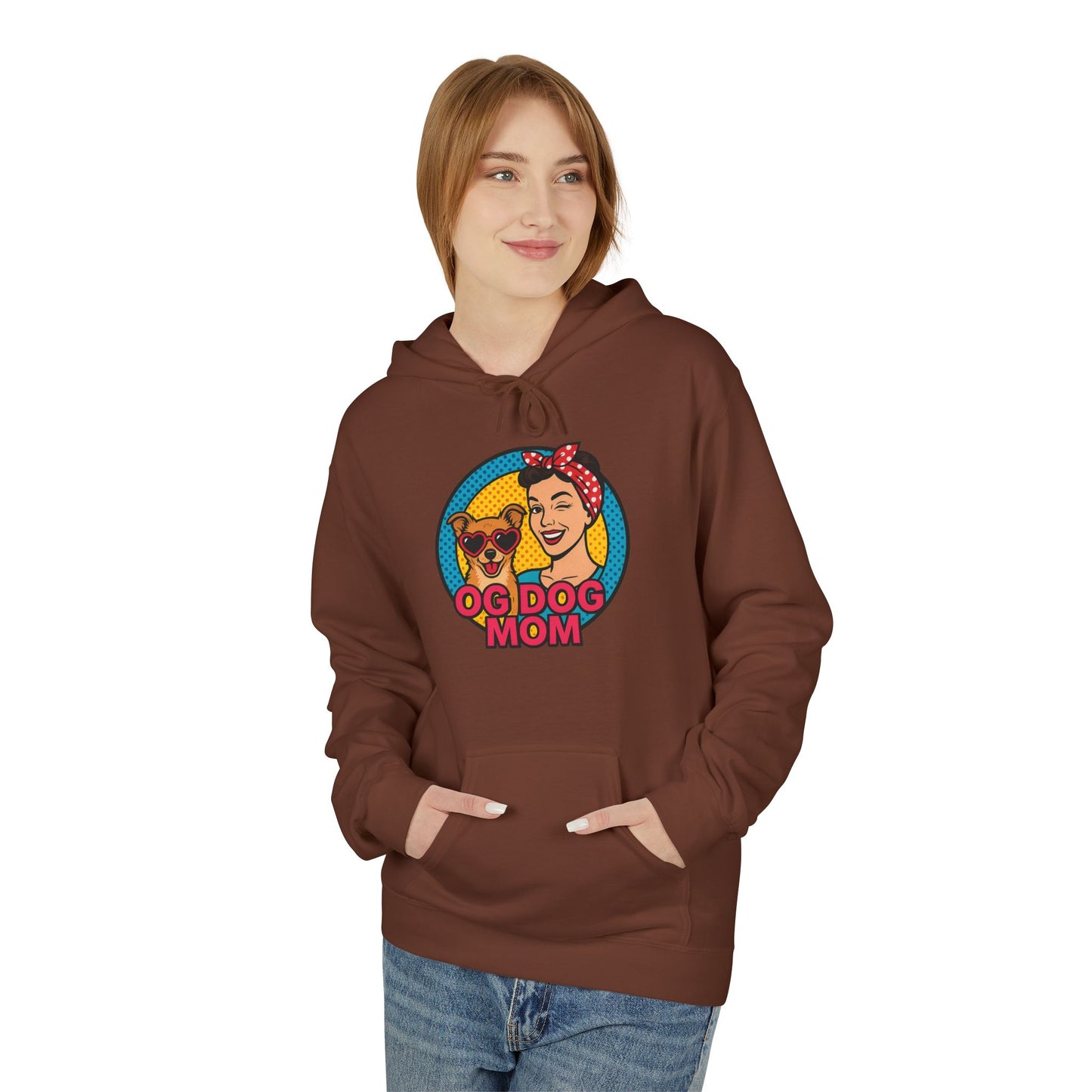 Hoodie for Dog Moms - Unisex Midweight Softstyle Fleece Hoodie