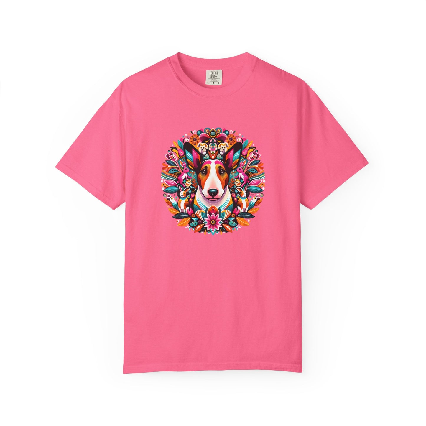 Colorful Dog Lover T-Shirt | Unisex Garment-Dyed Tee