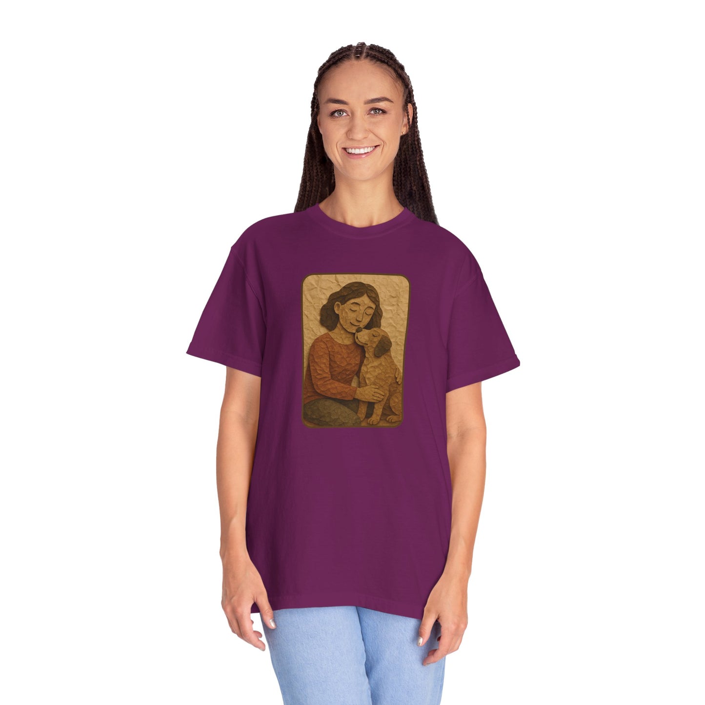 Dog Mom T-shirt - Unisex Garment-Dyed Tee for Pet Lovers