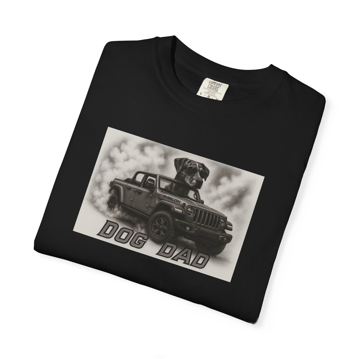 Dog Dad - Catahoula - Cool Dogs in Cool Cars T-Shirt Collection | Funny Dog Lover Apparel for Men