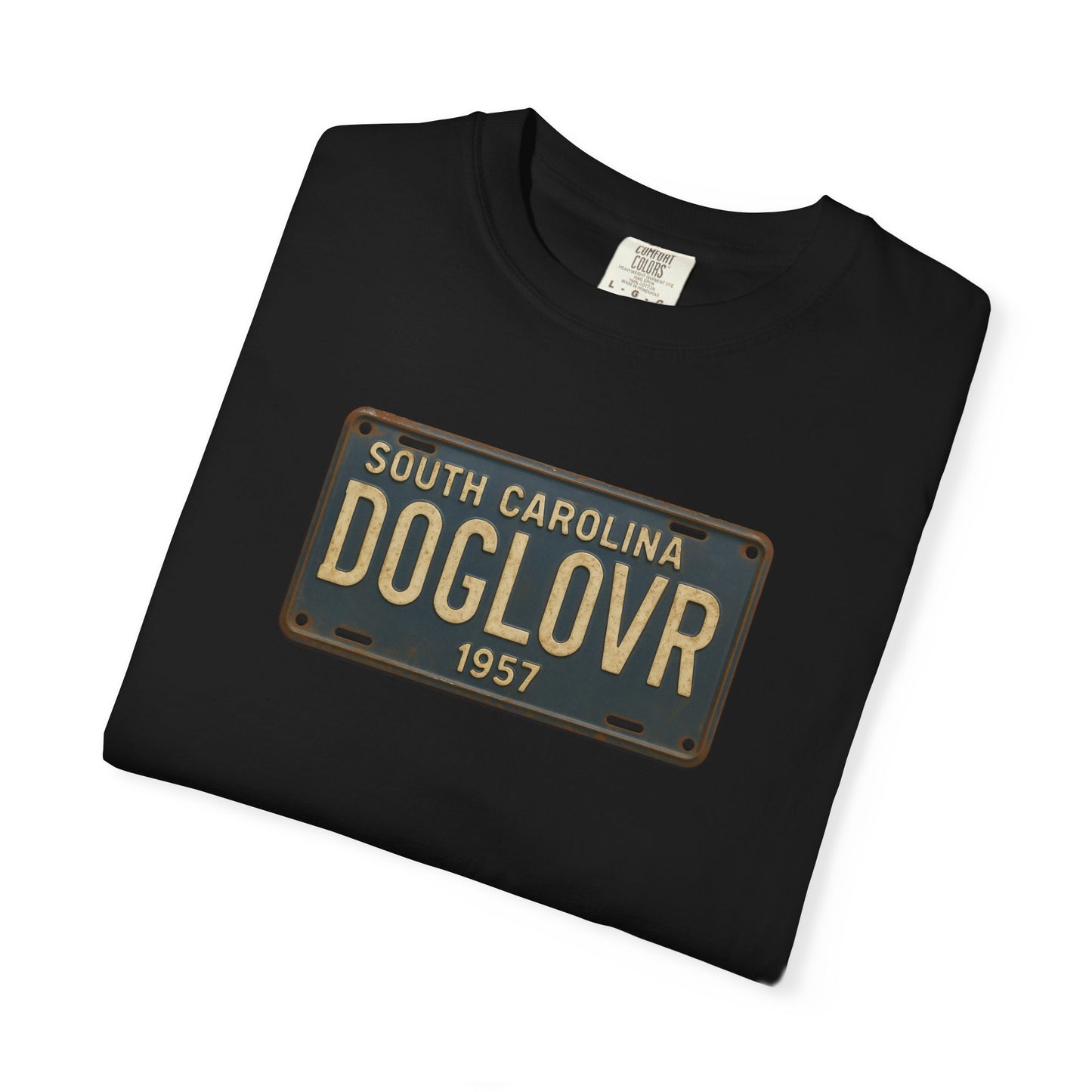 Vintage South Carolina DOGLOVR State License Plate T-Shirt