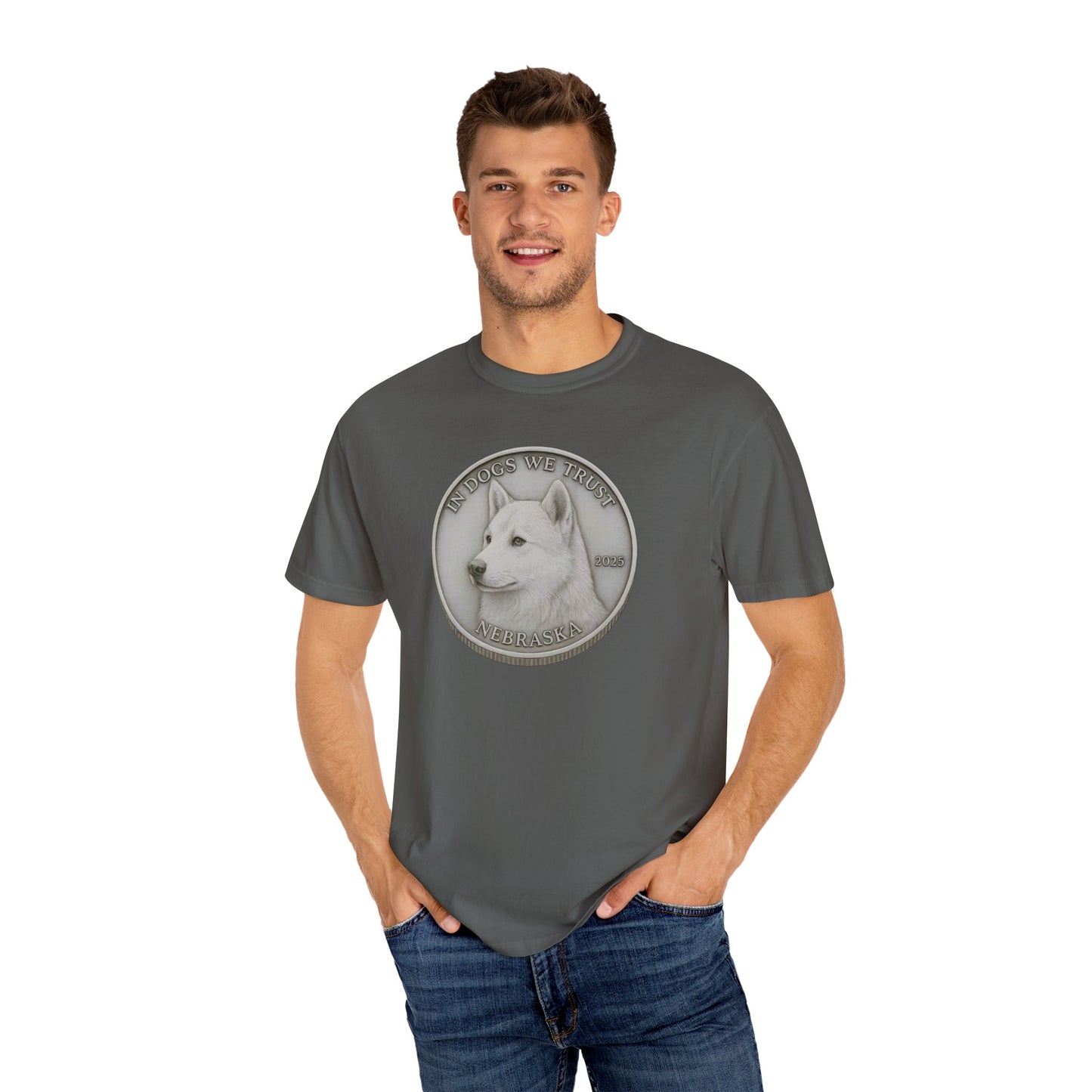 Nebraska State Coin T-Shirt Collection - Proud Dog Breed Illustrations