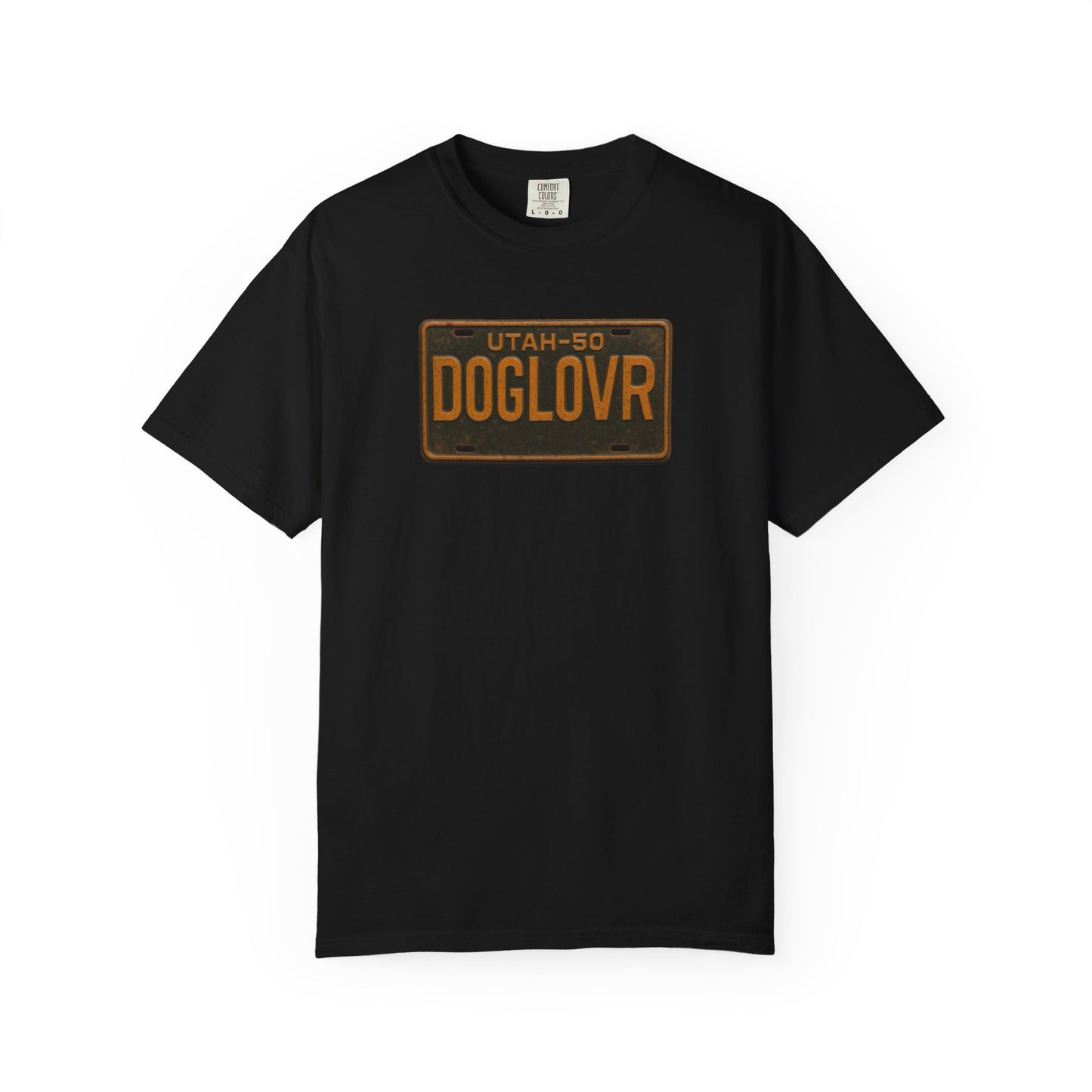 Vintage Utah DOGLOVR State License Plate T-Shirt