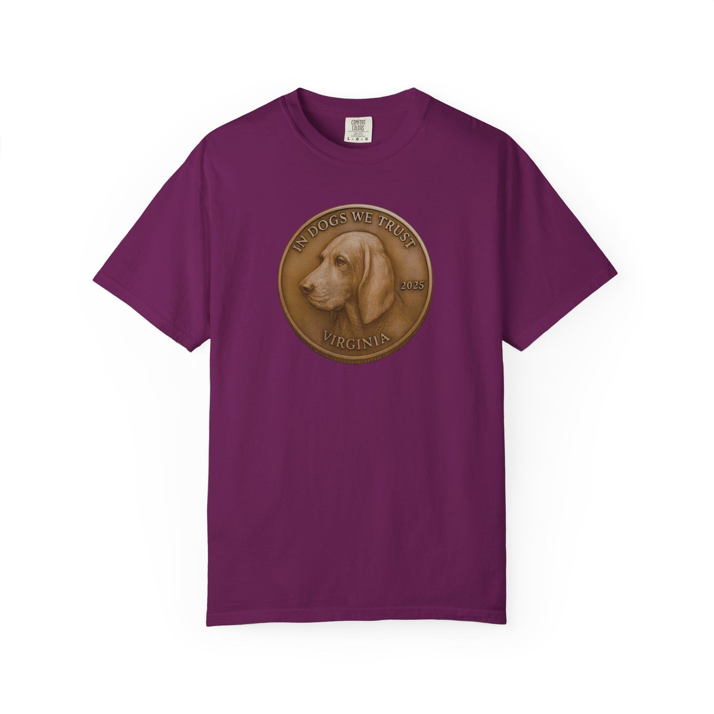 Virginia State Coin T-Shirt Collection - Proud Dog Breed Illustrations