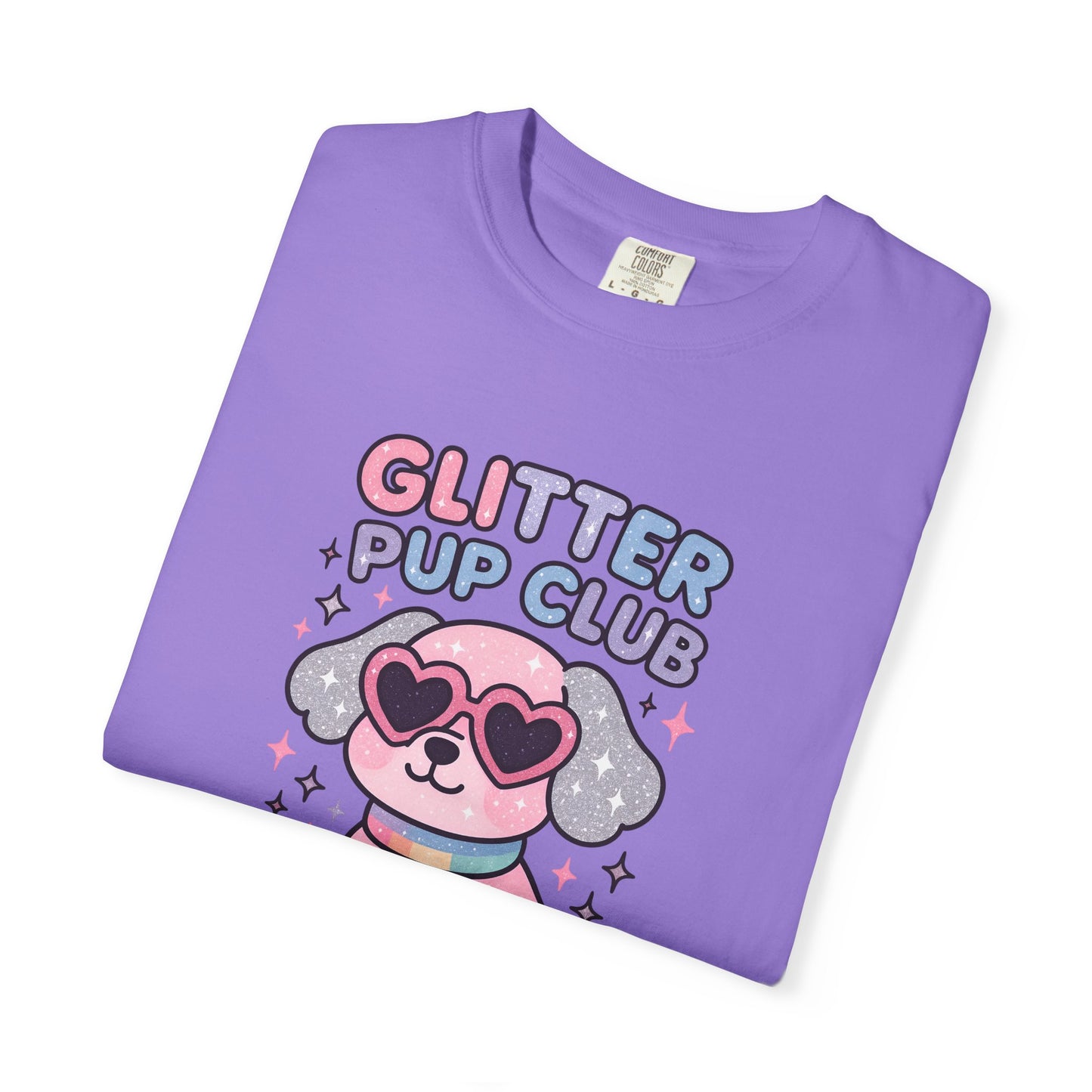 Glitter Pup Club Unisex T-Shirt, Cute Dog Tee, Pet Lovers Gift, Fun Casual Wear, Animal Lover Shirt, Summer Essentials